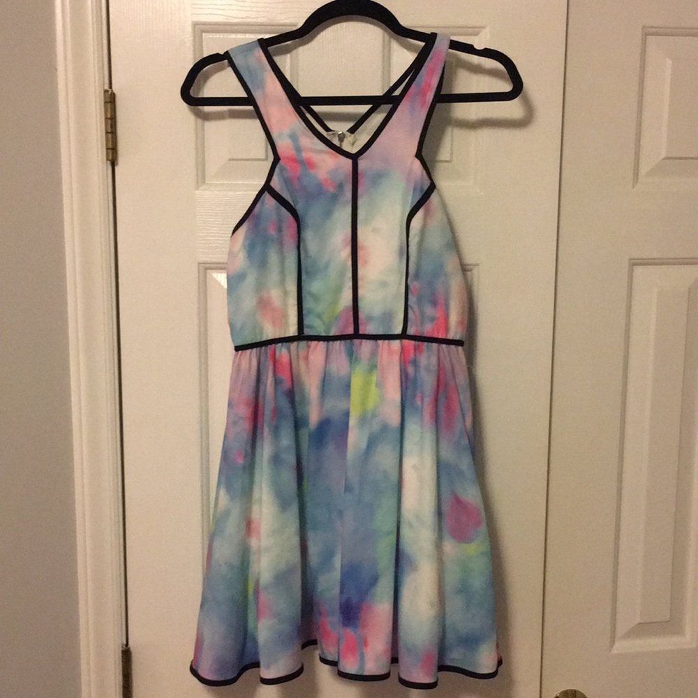 Watercolor dress from local boutique